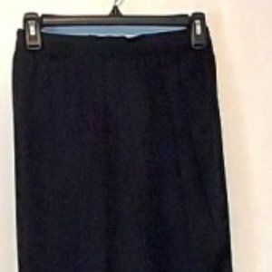 VTG Womans Rayon Black Dress Pants  sz 9/10  Perfect Condition